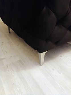 Black Velvet sofa.