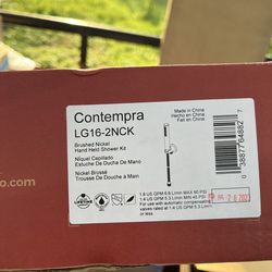 NEW Brushed Nickel Handheld Shower Kit – $50 (Retail $100)