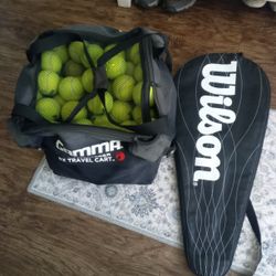 Tennis Ball and Rackets