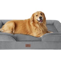 Orthopedic Dog Bed for Extra Large Dogs - XL Plus Waterproof Dog Sofa Beds, Supportive Foam Pet Couch Bed with Removable Washable Cover, Waterproof Li