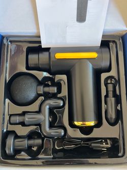 1pc Fascia Electric Massage Gun - Deep Tissue Tapping. Portable Handheld with Ultra-Quiet Brushless Motor, Speed Control. Relieves Muscle. Suitable fo