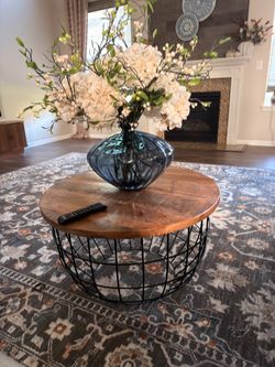 Solid wood coffee table