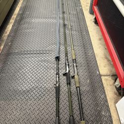 MUSKY/BASS RODS LOT