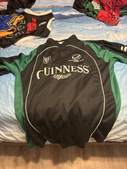 Guinness Ireland Rugby Jersey Long Sleeve Polo Shirt - Size XXXL