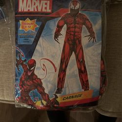 (2) Marvel Medium (8-10) Carnage Costume for kids
