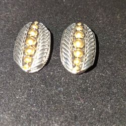 Oval Magnetic Clip-on Earrings 