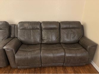 Leather Couch Motor Recliner