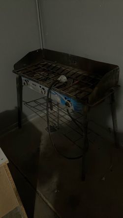 A camping propane stove