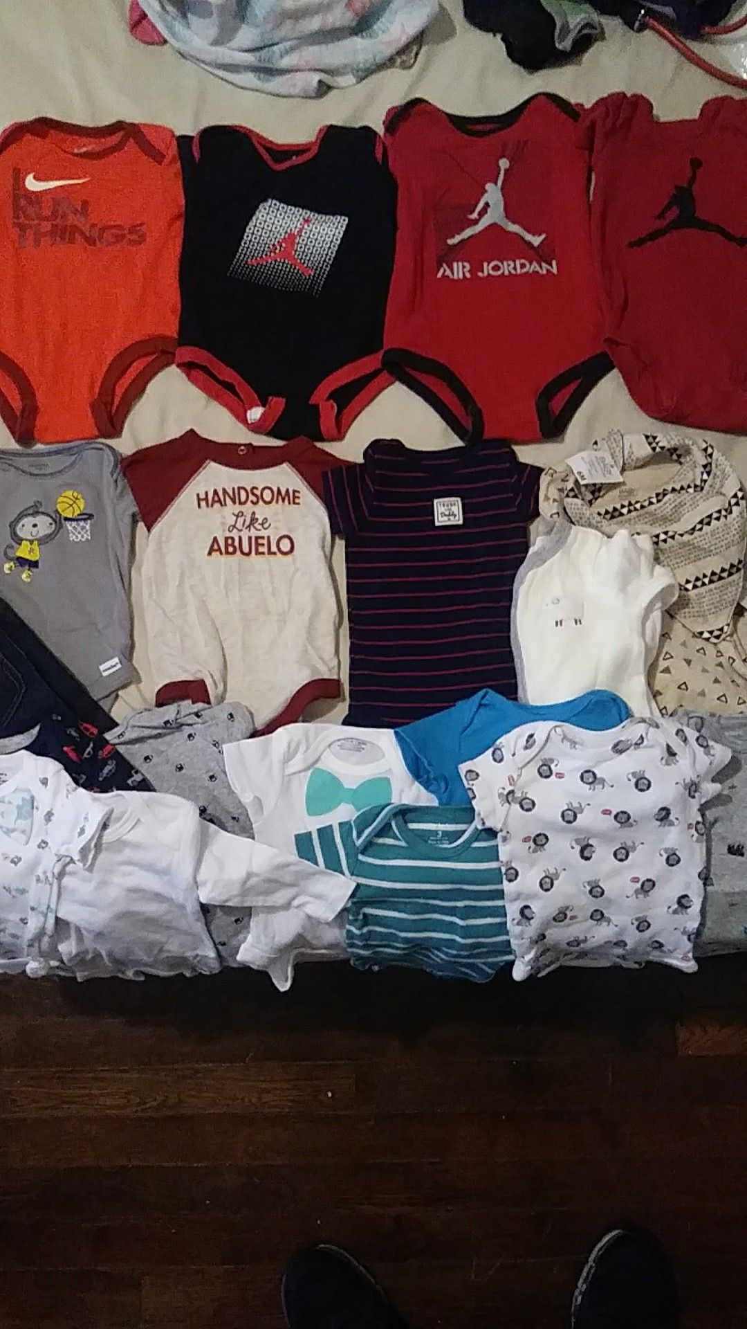 About 20 gently used onesies..some new