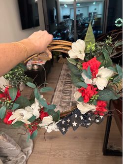 Fourth of July wreath