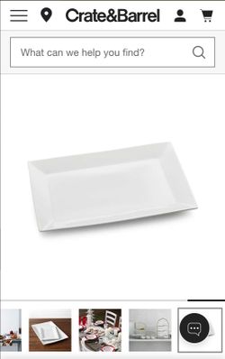 Crate and Barrel Rectangular Platter