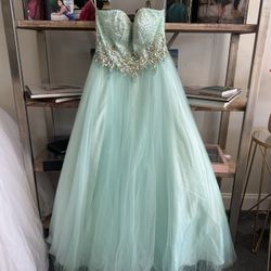 Light Blue Quince/ Quinceanera Dress