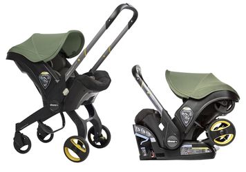Doona Infant Car Seat & Stroller ā Green/Black ā Like New