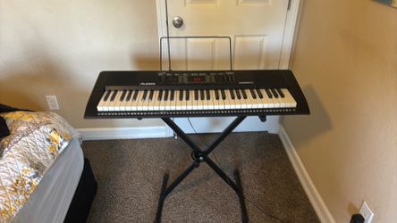 Alesis Harmony61 MK2 (with only stand, piano, and power adapter)