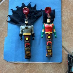 Vintage Batman & Robin Spin Pop Candy Set