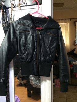 Leather jacket size small