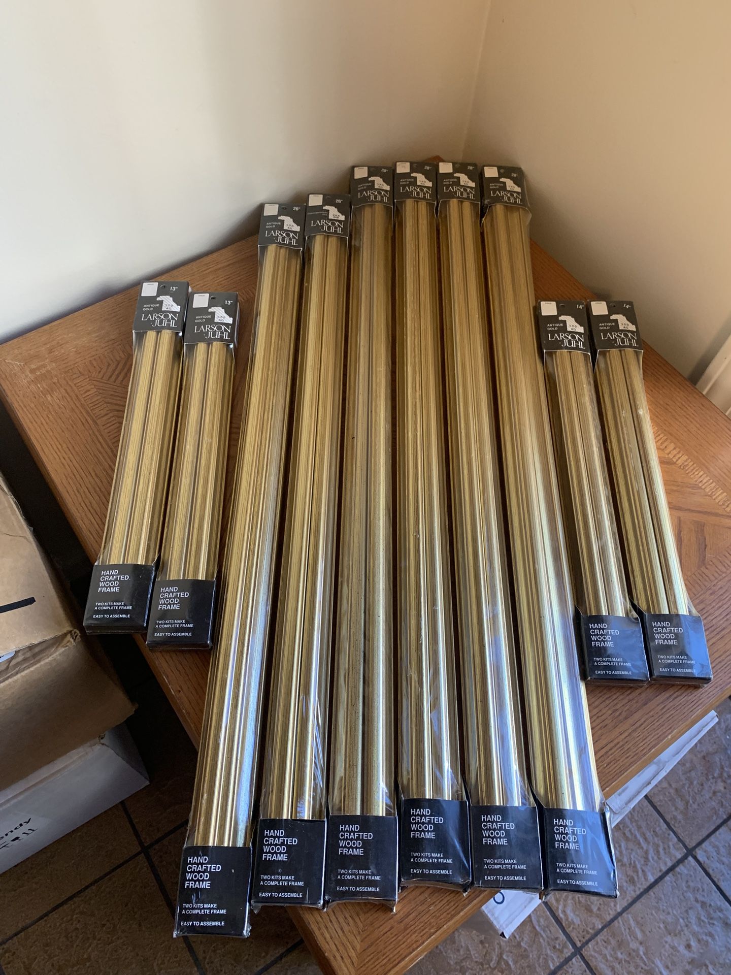 LARSON JUHL FRAMEPAC Gold Create Your Own Custom Frame 6 Kits New
