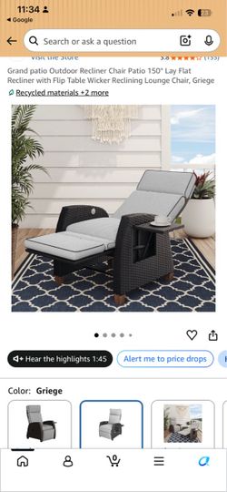 New patio recliner