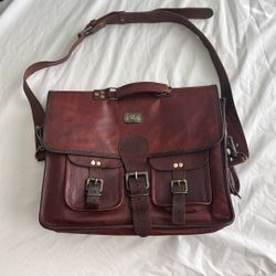 Leather Satchel / Laptop Bag