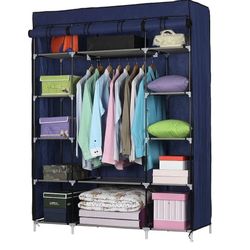 Heavy Duty Closet Wardrobe Clothes Rack Storage Organizer Dustproof Shelves