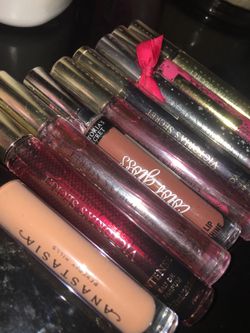 Perfume and lip gloss