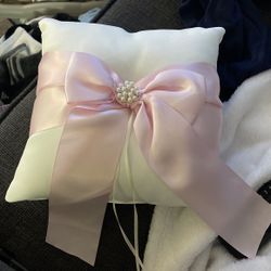 Ring Bearer Pillow Blush And Ivory