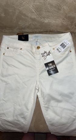 Celebrity Pink White Jeans Size 5 Body Sculpting 