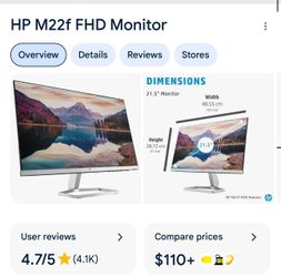 Dual HP computer monitors