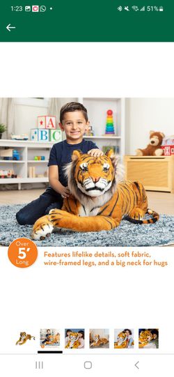 Giant Tiger Stuffed Animal for Sale in Sacramento, CA - OfferUp