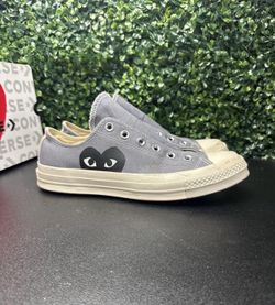 Converse CDG PLAY Chuck Taylor Low Top Sneakers Grey