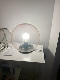 Ikea pink clear lamp