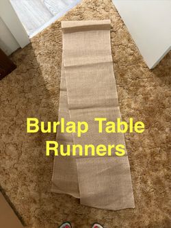 Burlap Table Runners