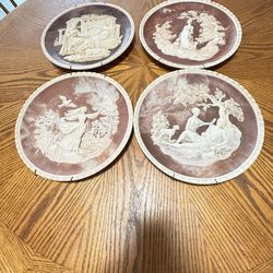 Vintage stone sculpture limited edition palets- set of 4