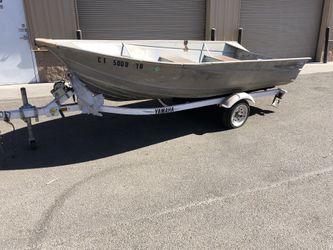 Aluminum Boat And Trailer 