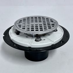 4” Round Shower Drain With ABS Drain Flange