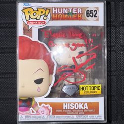 KEITH SILVERSTEIN Signed AND Quoted PLUS Exact Manga Page of Quote HUNTER X HUNTER HISOKA FUNKO POP Vinyl JSA COA