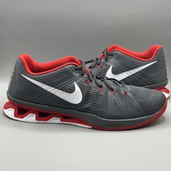 2015 Nike Reax Lightspeed Grey Red Running Shoes - Men’s Size 14 (807194-001)