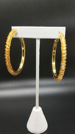 Hoop earrings gold plated