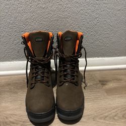 Hytest Steel Toe Safety Boots, Men’s Size 10.5