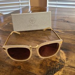 Siplion Sunglasses  With Case Cream Colored