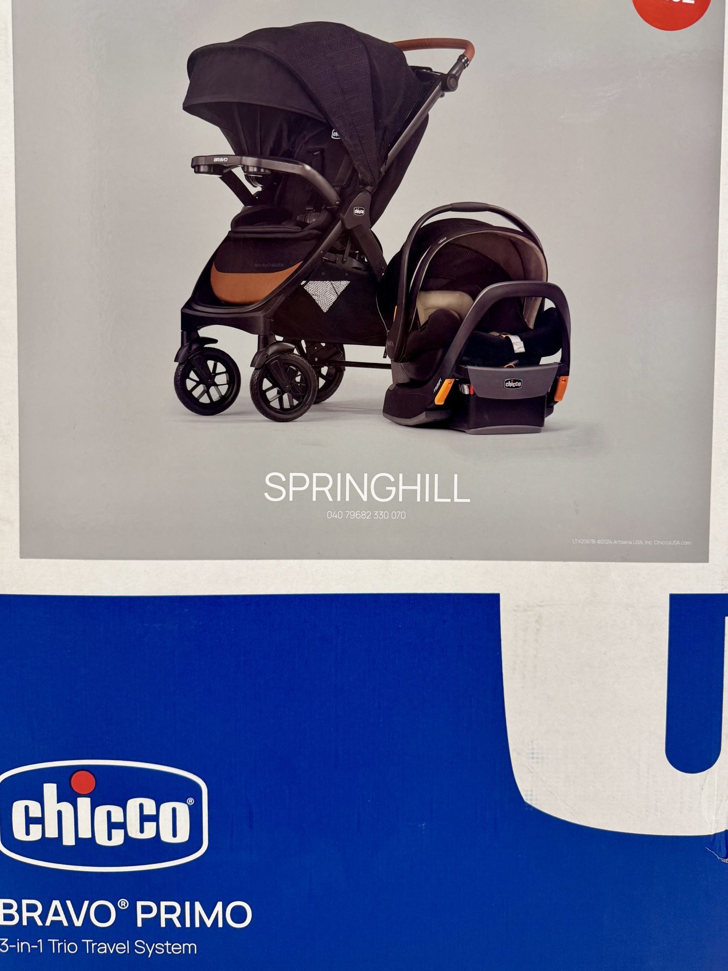 Chicco Bravo Primo in Trio Travel System Quick Fold Stroller