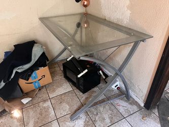Glass Office Desk – $25