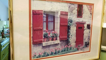 8x10 framed art Europe, perhaps