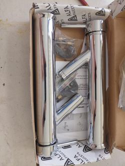 2 Alfa Bath Faucets, New 12 In. High,with Mounting Hardware 