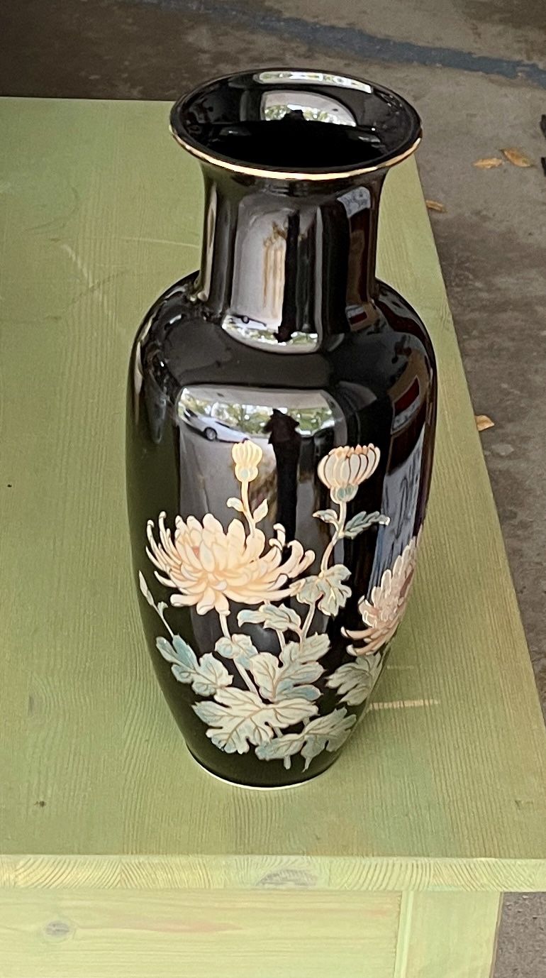 Japanese Cloisonné 12” Vase
