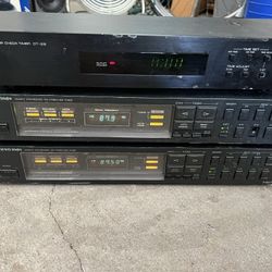 Onkyo Tuners  and Yamaha Timer. 