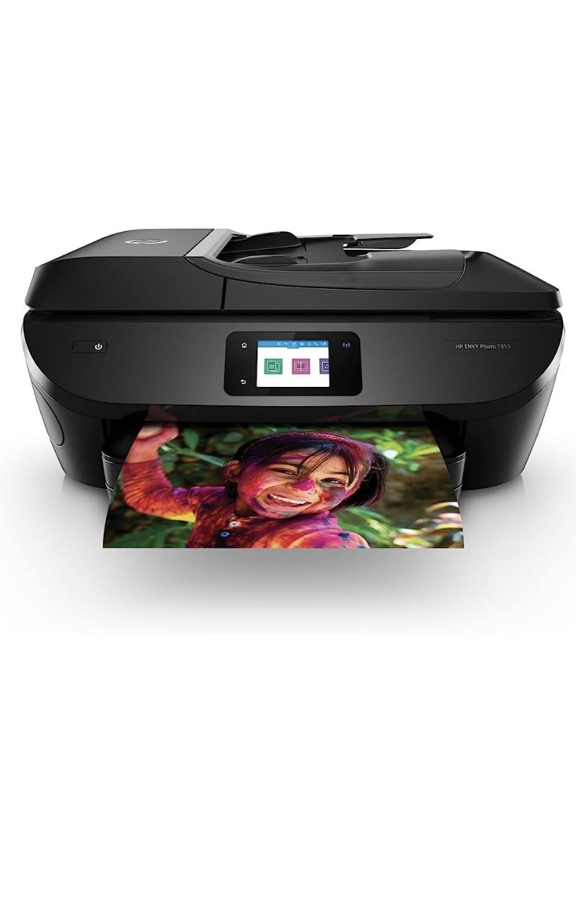 HP Envy Photo 7855 All-in-One Color Printer with Wireless Direct Printing (Renewed)