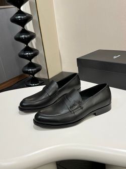 YSL Men’s Leather Shoes With Box 2026 New