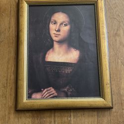 Gold Framed Reproduction Of Mary Magdalen 