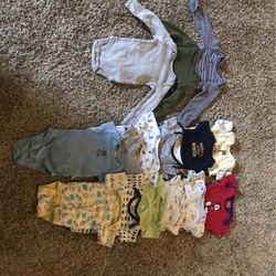 15 Pieces Newborn Onesies